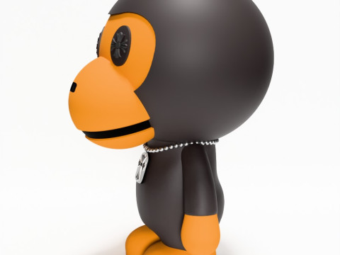 3D Printing Bape Milo Chrome Hearts toy Modello 3D