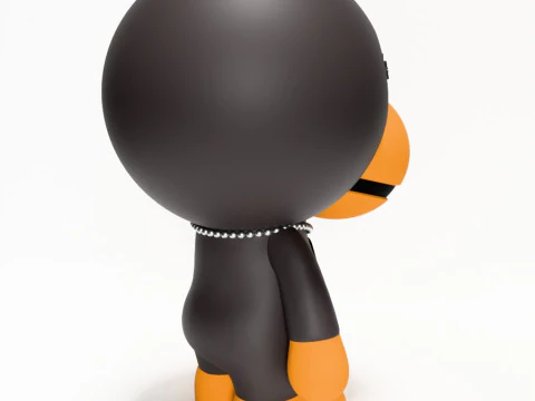 3D Printing Bape Milo Chrome Hearts toy 3D Model