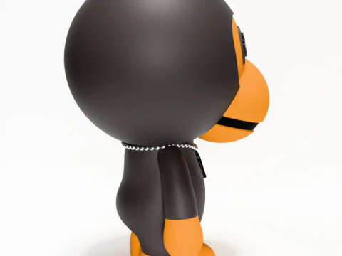 3D Printing Bape Milo Chrome Hearts toy 3D Model