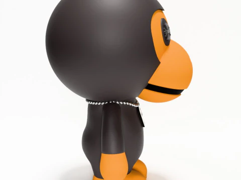 3D Printing Bape Milo Chrome Hearts toy 3D Model
