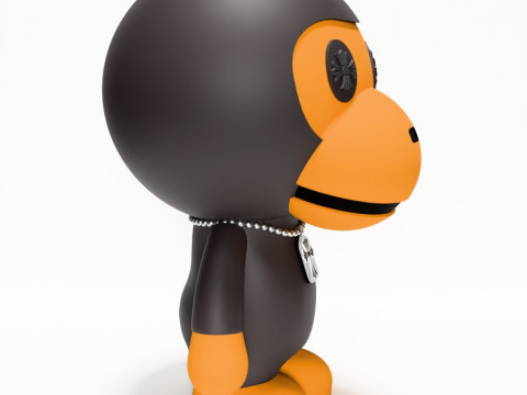 3D Printing Bape Milo Chrome Hearts toy Modello 3D