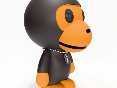 3D Printing Bape Milo Chrome Hearts toy 3D Model