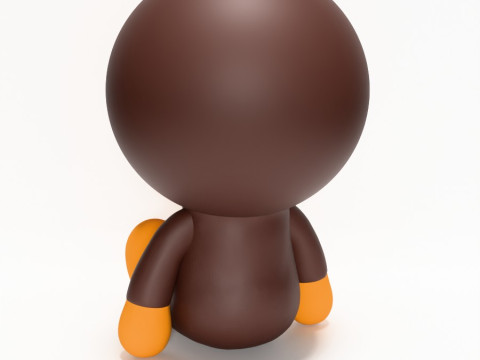 3D Printing Bape Milo Seated toy 3D 模型