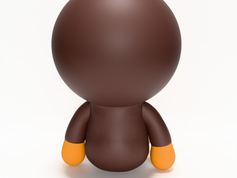 3D Printing Bape Milo Seated toy 3D 模型