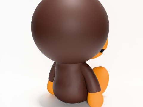 3D Printing Bape Milo Seated toy 3D 模型