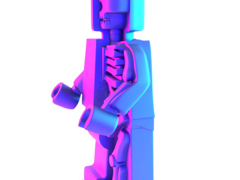 3D Printing Dissected Brick Minifig Anatomic LEGO toy 3D 模型