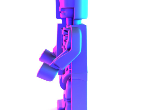 3D Printing Dissected Brick Minifig Anatomic LEGO toy 3D 模型