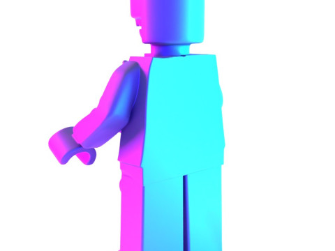 3D Printing Dissected Brick Minifig Anatomic LEGO toy 3D 模型