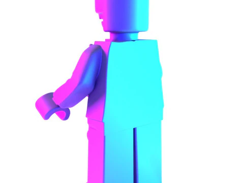 3D Printing Dissected Brick Minifig Anatomic LEGO toy 3D Model