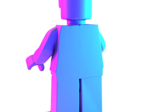 3D Printing Dissected Brick Minifig Anatomic LEGO toy 3D Model