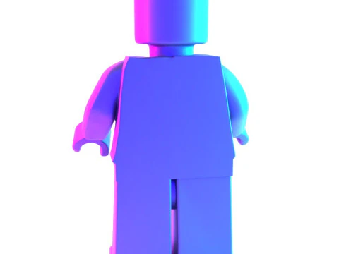3D Printing Dissected Brick Minifig Anatomic LEGO toy 3D Model