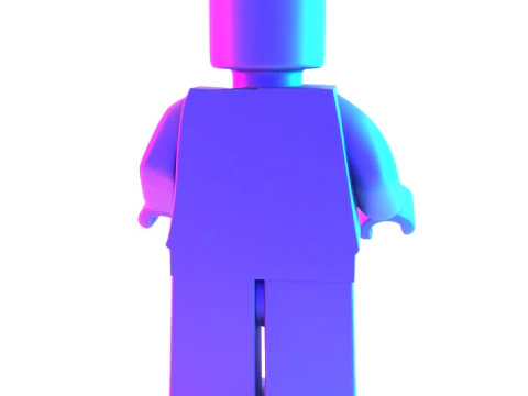 3D Printing Dissected Brick Minifig Anatomic LEGO toy 3D Model