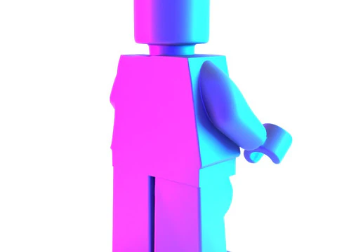 3D Printing Dissected Brick Minifig Anatomic LEGO toy 3D Model