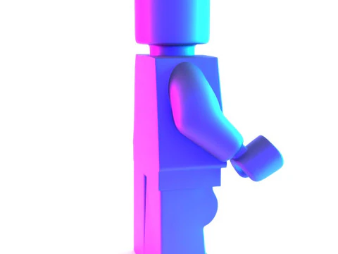 3D Printing Dissected Brick Minifig Anatomic LEGO toy 3D Model