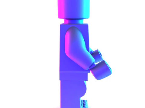 3D Printing Dissected Brick Minifig Anatomic LEGO toy 3D Model