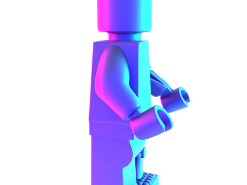 3D Printing Dissected Brick Minifig Anatomic LEGO toy 3D Model