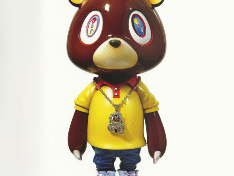 3D Printing Dropout Graduation Kanye Bear Takashi Murakami toy Modelo 3D