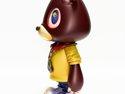3D Printing Dropout Graduation Kanye Bear Takashi Murakami toy 3D Model