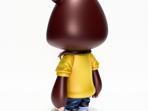 3D Printing Dropout Graduation Kanye Bear Takashi Murakami toy 3D Model
