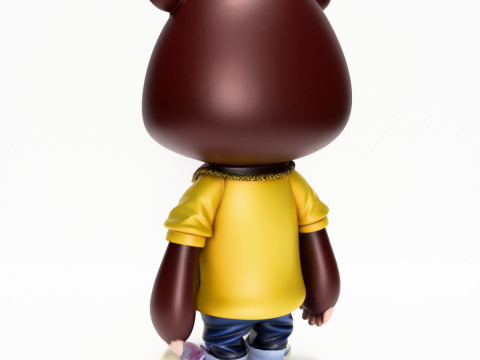 3D Printing Dropout Graduation Kanye Bear Takashi Murakami toy 3D Model
