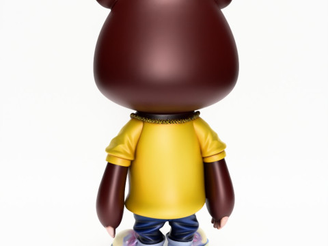3D Printing Dropout Graduation Kanye Bear Takashi Murakami toy 3D Model