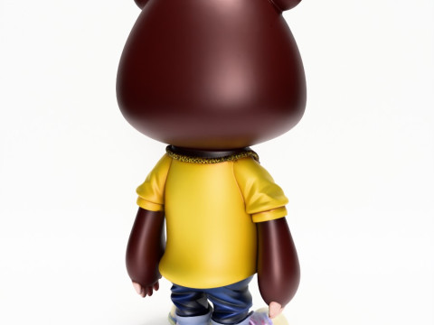3D Printing Dropout Graduation Kanye Bear Takashi Murakami toy 3D Model