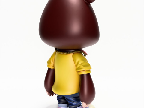3D Printing Dropout Graduation Kanye Bear Takashi Murakami toy 3D Model