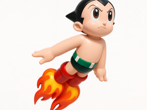 3D Printing Astro Boy Rocket Jetboots toy 3D Модель