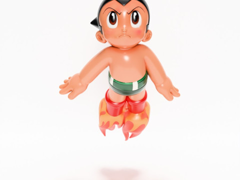 3D Printing Astro Boy Rocket Jetboots toy 3D Model