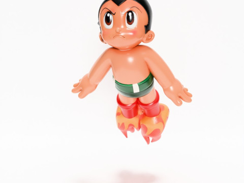 3D Printing Astro Boy Rocket Jetboots toy 3D Model