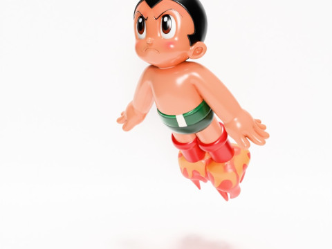 3D Printing Astro Boy Rocket Jetboots toy 3D Model