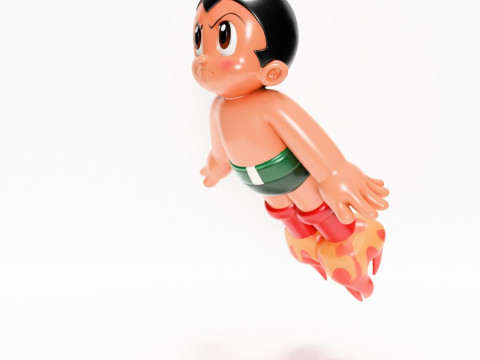 3D Printing Astro Boy Rocket Jetboots toy 3D Model