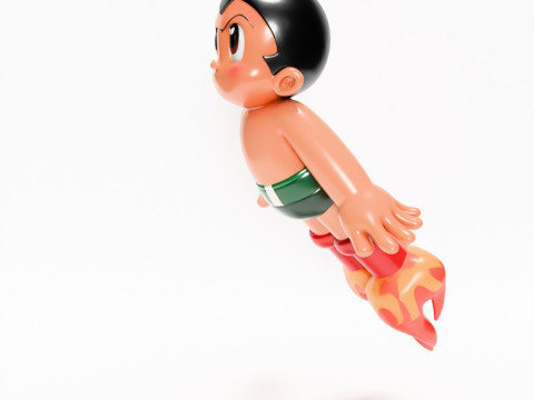 3D Printing Astro Boy Rocket Jetboots toy 3D Model