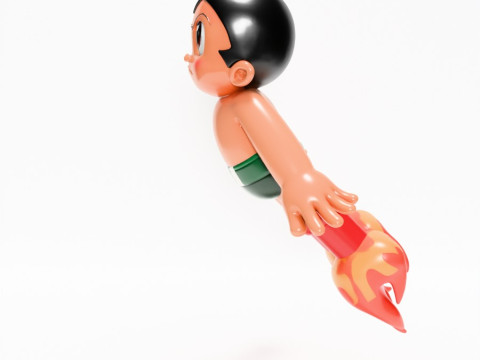 3D Printing Astro Boy Rocket Jetboots toy 3D Model