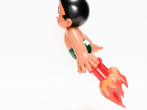 3D Printing Astro Boy Rocket Jetboots toy 3D Model