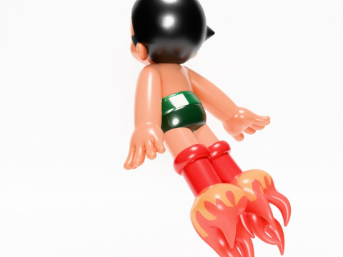 3D Printing Astro Boy Rocket Jetboots toy 3D Model