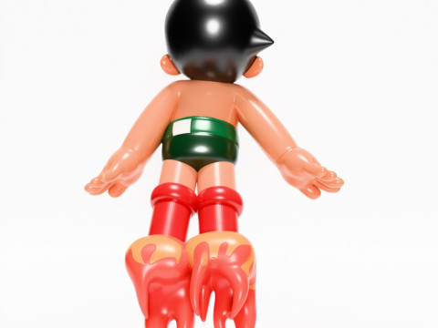 3D Printing Astro Boy Rocket Jetboots toy 3D Model