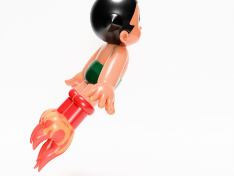 3D Printing Astro Boy Rocket Jetboots toy 3D Model