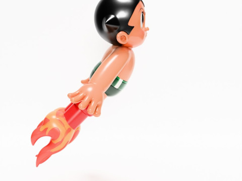 3D Printing Astro Boy Rocket Jetboots toy 3D Model