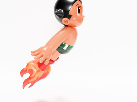 3D Printing Astro Boy Rocket Jetboots toy 3D Model