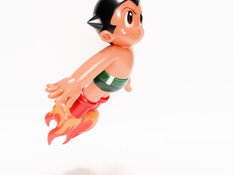 3D Printing Astro Boy Rocket Jetboots toy 3D Model