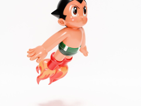3D Printing Astro Boy Rocket Jetboots toy 3D Model