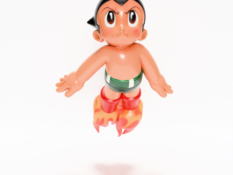 3D Printing Astro Boy Rocket Jetboots toy 3D Model
