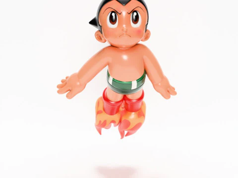 3D Printing Astro Boy Rocket Jetboots toy 3D Model