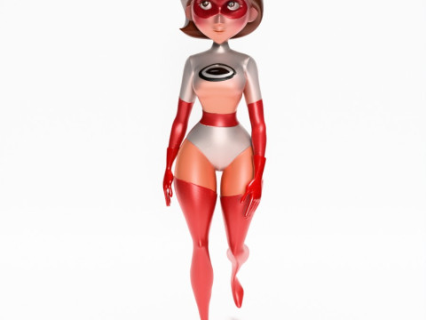 3D Printing Silver Suit Elastigirl Helen Parr The Incredibles toy 3D Model