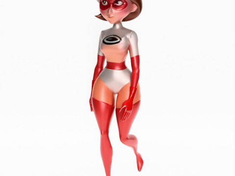 3D Printing Silver Suit Elastigirl Helen Parr The Incredibles toy 3D Model