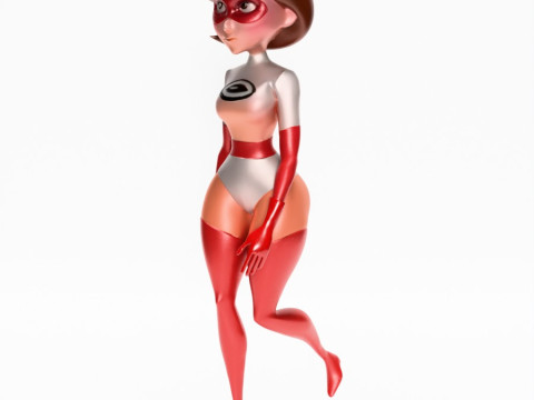 3D Printing Silver Suit Elastigirl Helen Parr The Incredibles toy 3D Model