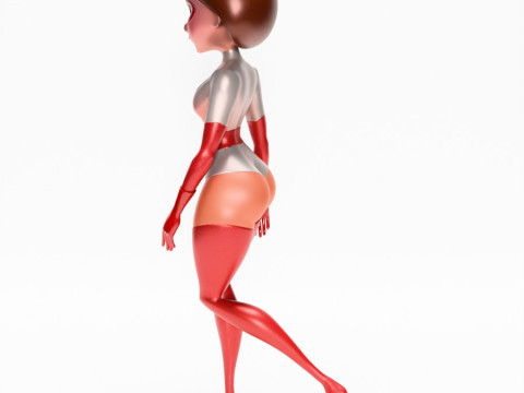 3D Printing Silver Suit Elastigirl Helen Parr The Incredibles toy 3D Model