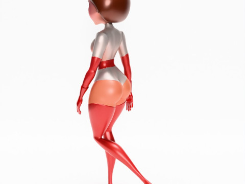 3D Printing Silver Suit Elastigirl Helen Parr The Incredibles toy 3D Model