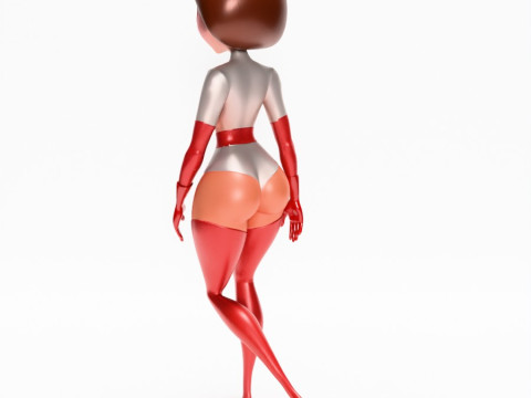 3D Printing Silver Suit Elastigirl Helen Parr The Incredibles toy 3D Model